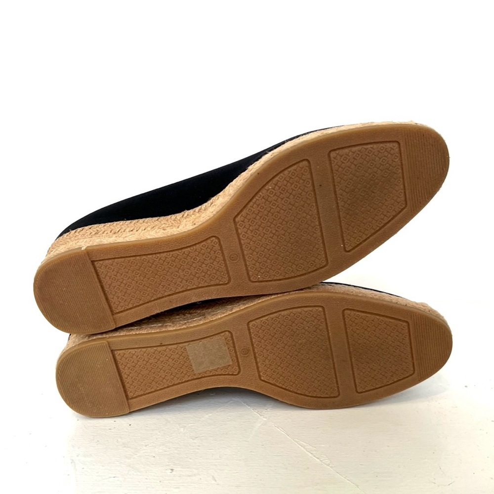 Tory Burch Black and Tan Espadrille Flats - Picture 7 of 8